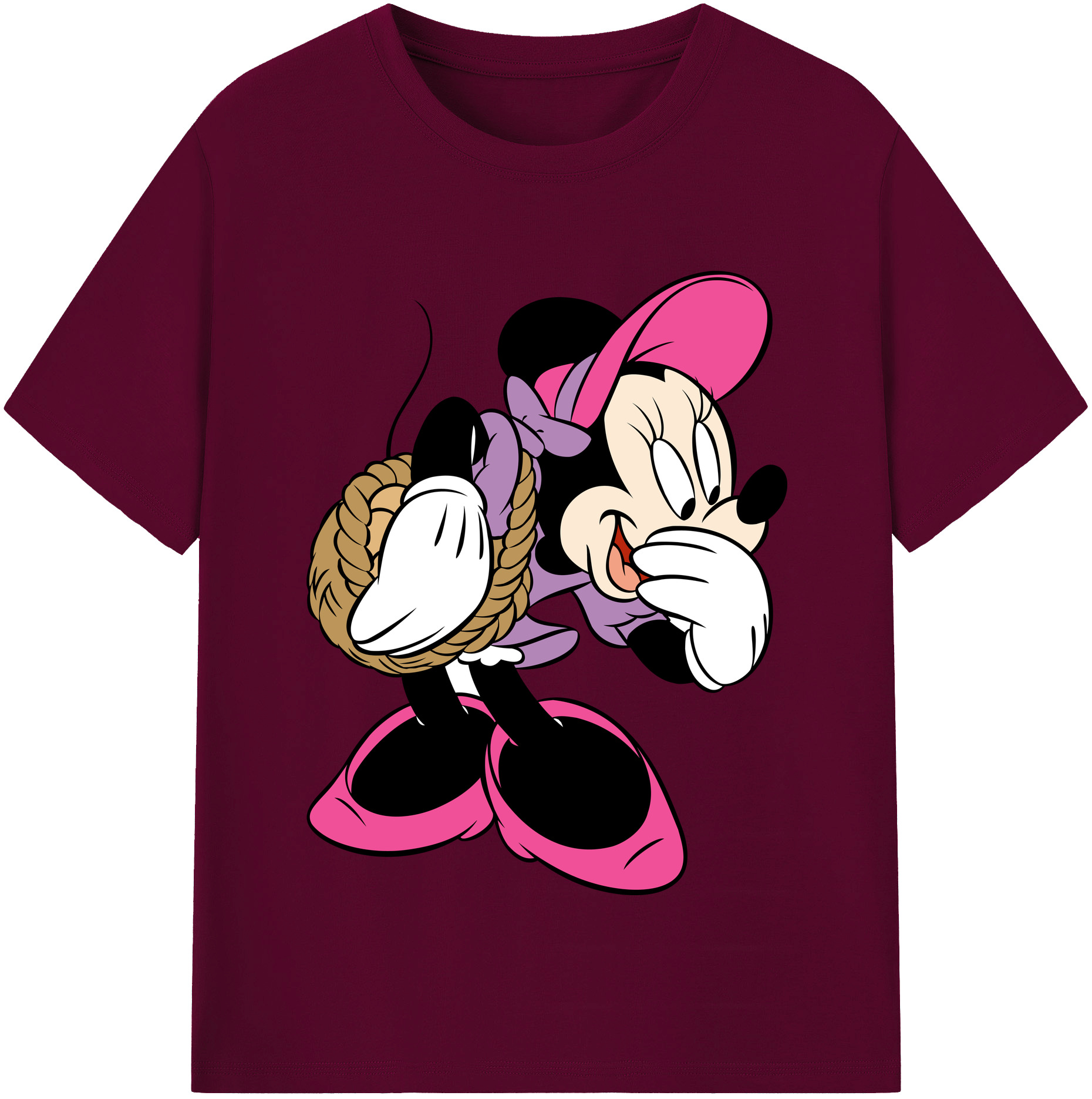 （画像用） ミッキーマウス Mickey Mouse レディースカジュアルプリントTシャツ（綿100％）